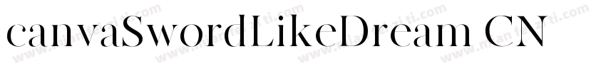canvaSwordLikeDream CN字体转换